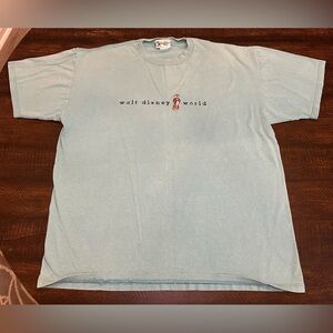 Vintage Disney Tigger Men’s Embroidered Light Green T-Shirt-Made in USA-Large